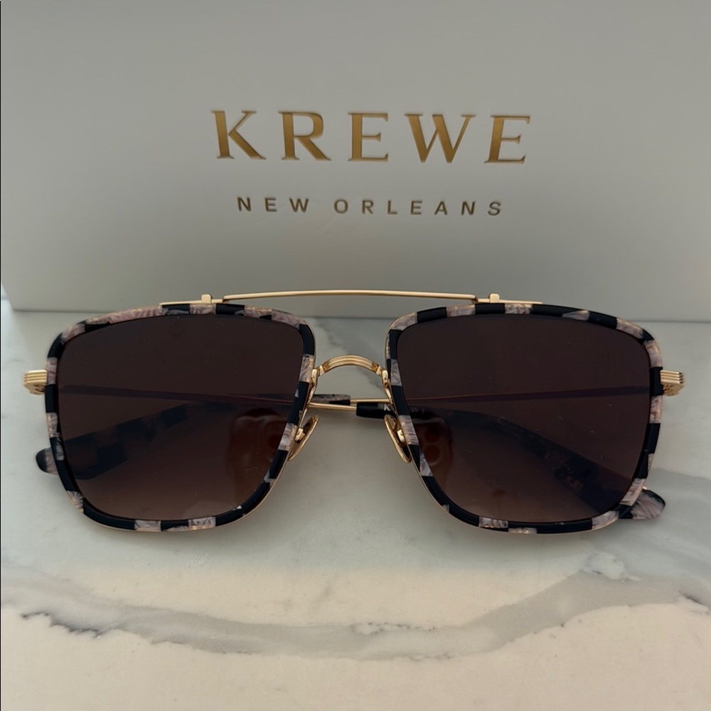 KREWE Black and Gold 	
VAIL | 18K TITANIUM + HARLEQUIN